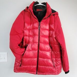 Nautica Red Puffer Coat- Mens XL Like New
